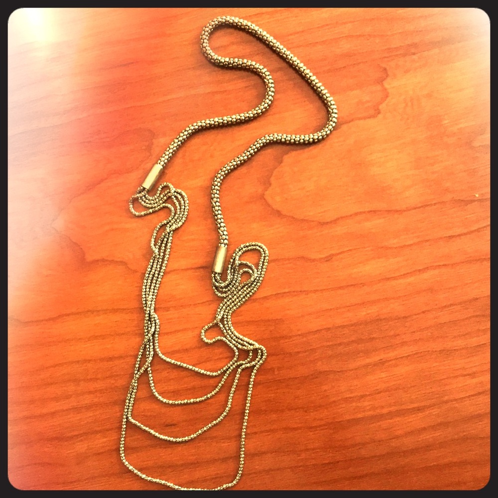 Layered gold necklace